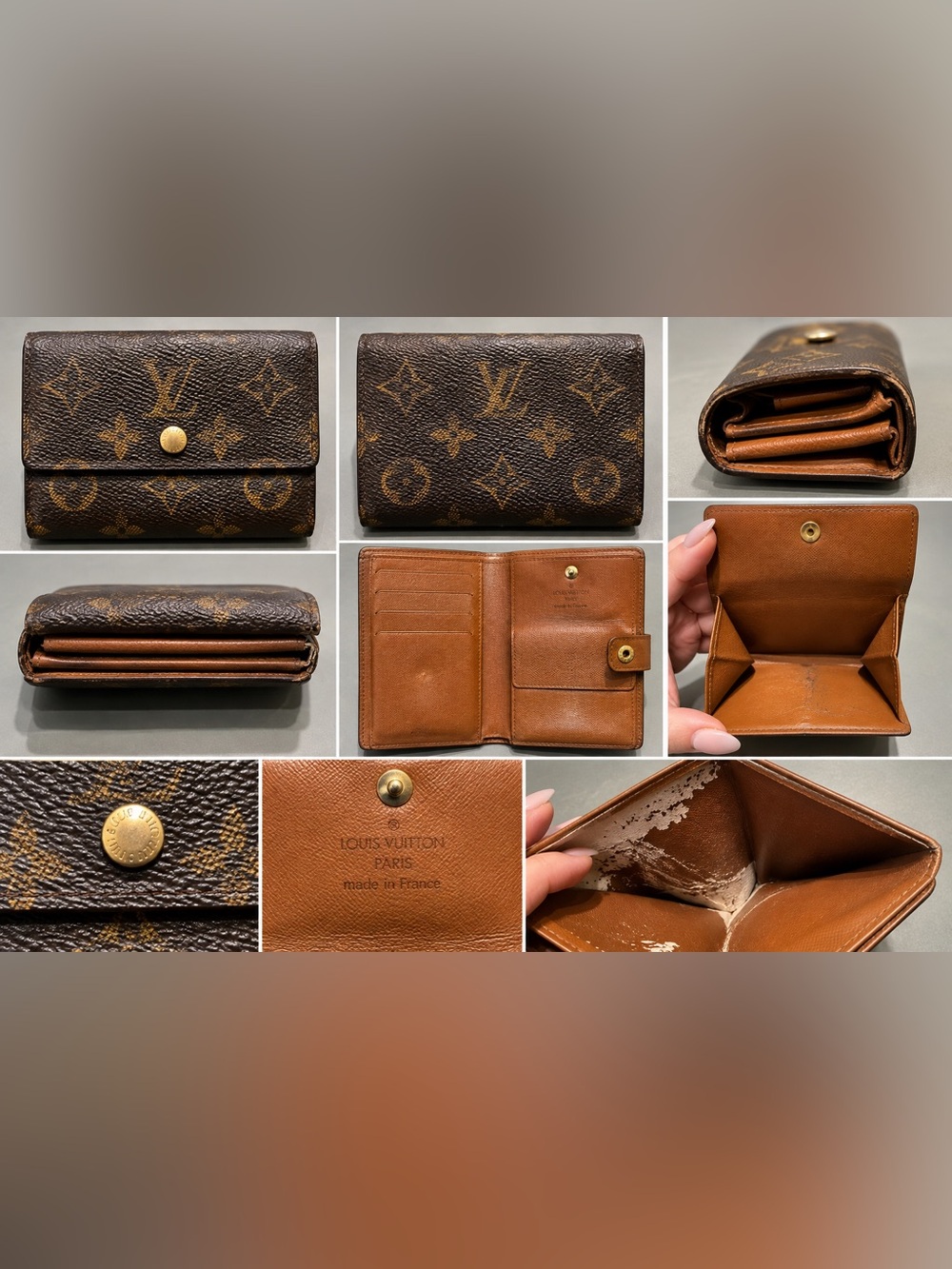 Louis Vuitton Vintage Monogram Trifold Wallet